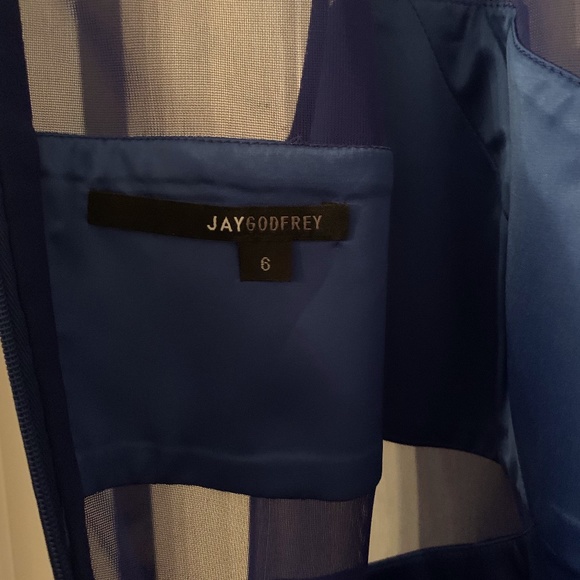 Jay Godfrey Ava Sleeveless Mesh-Inset Jersey Dress - Picture 9 of 9